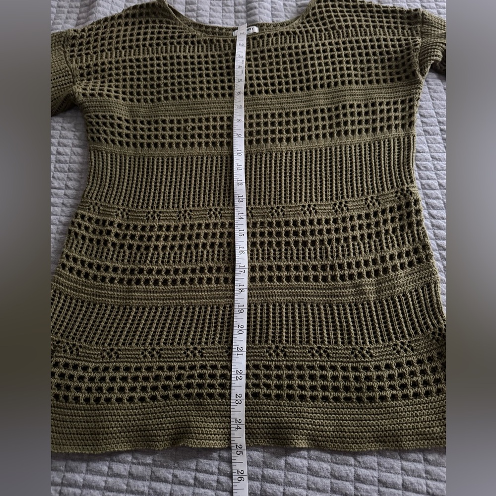 Old Navy Khaki Open-Knit Sweater - Picture 5 of 7